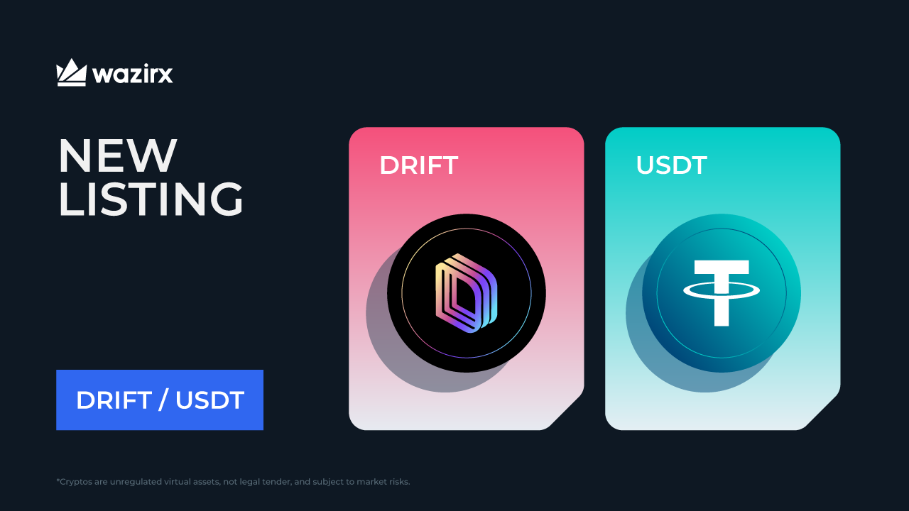 DRIFT USDT Trading On WazirX WazirX Blog