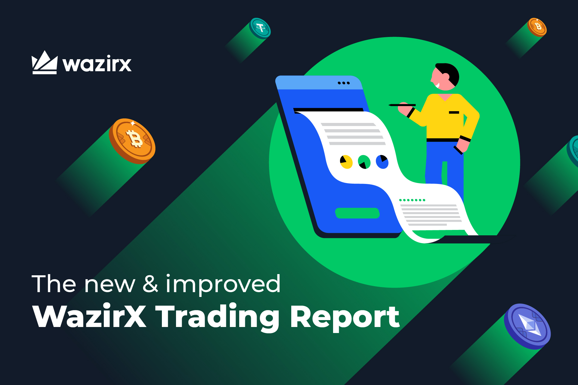 How to download the trading report on WazirX?
