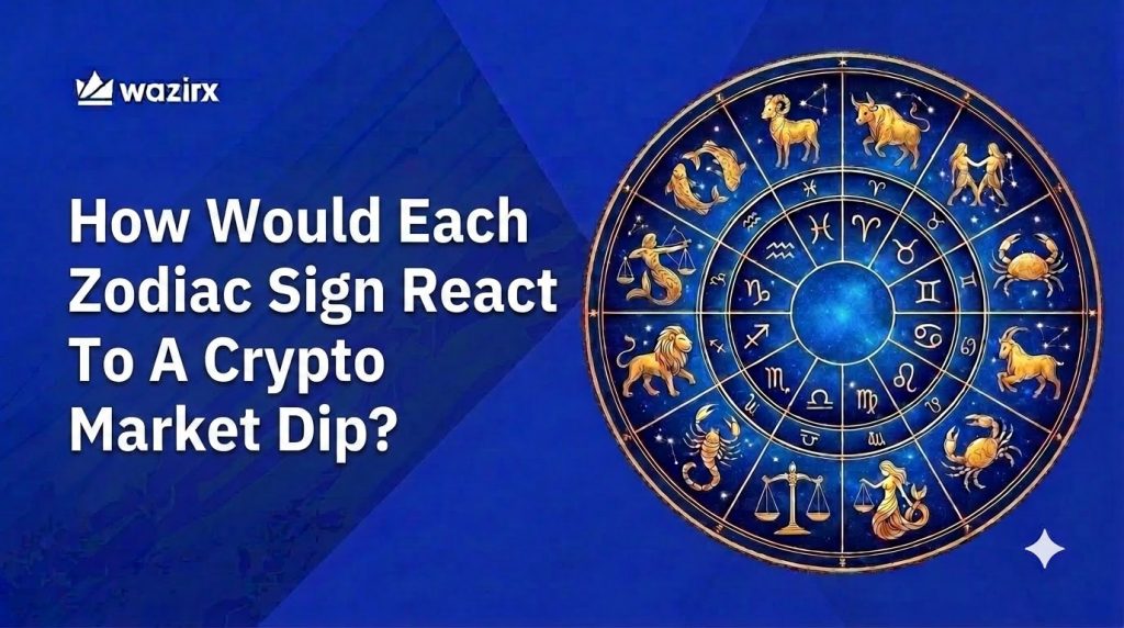 How would your zodiac sign react to a crypto market dip? Discover who may HODL, research, overthink, or panic when Bitcoin falls.