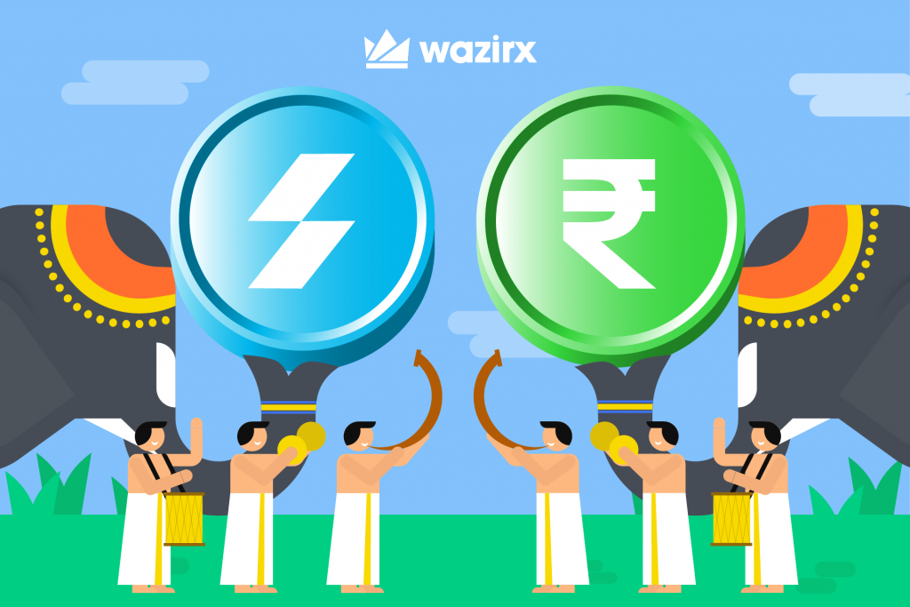 WazirXஇல் STPT/INR வர்த்தகம்  (STPT/INR trading on WazirX)