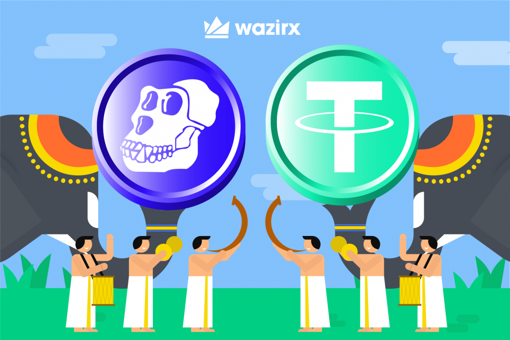 WazirX இல் APE/USDT வர்த்தகம் (APE/USDT trading on WazirX)