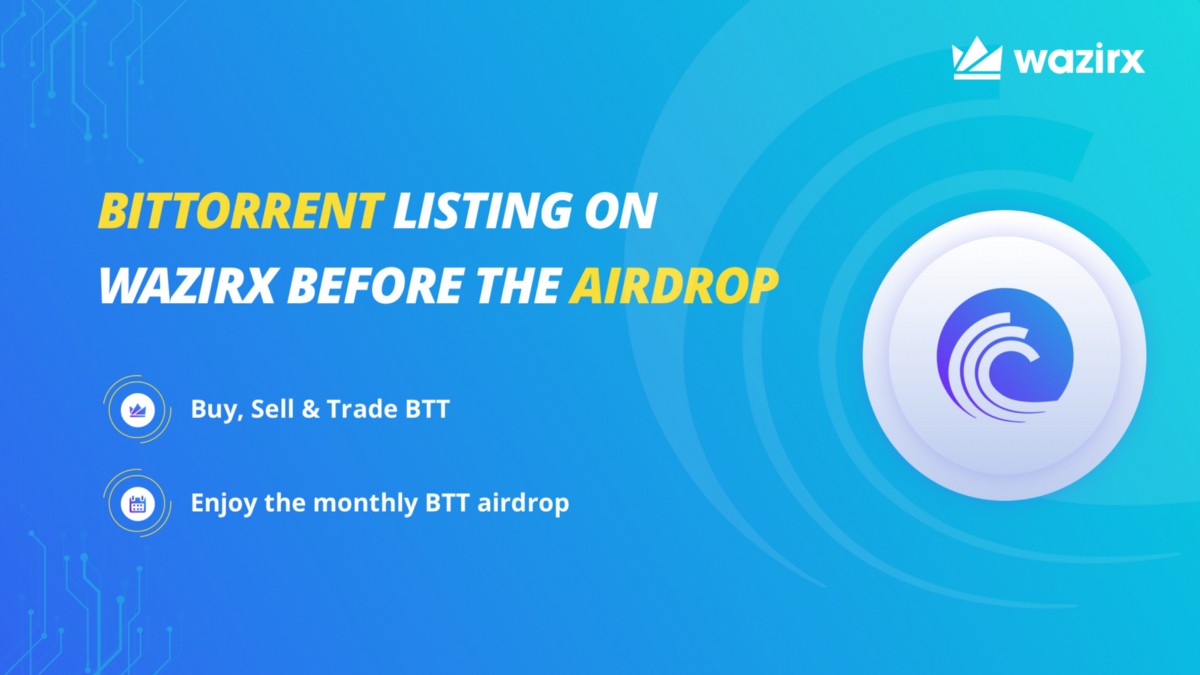 Buy/Sell BitTorrent (BTT) on WazirX