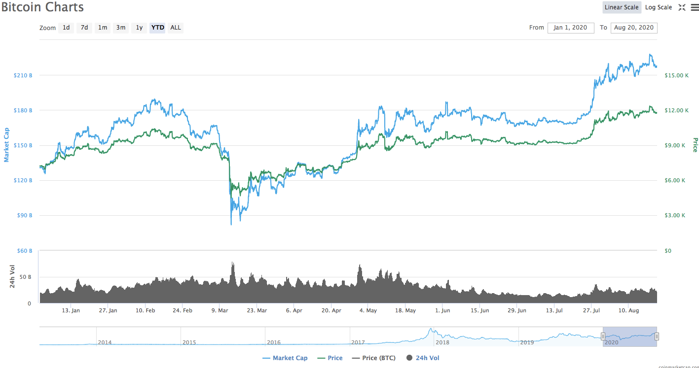 BTCUSD YTD Chart