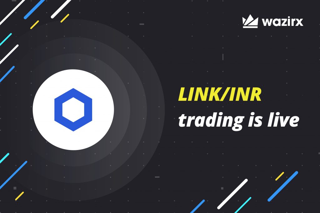 LINK/INR trading on WazirX