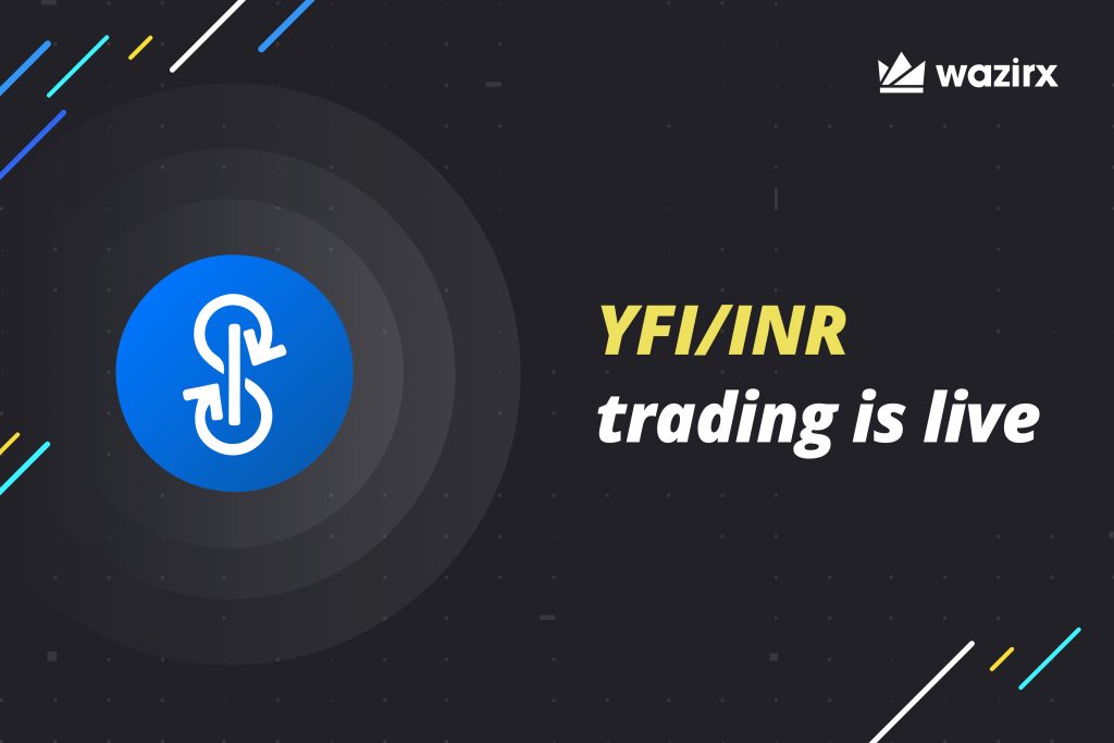 YFI/INR trading on WazirX