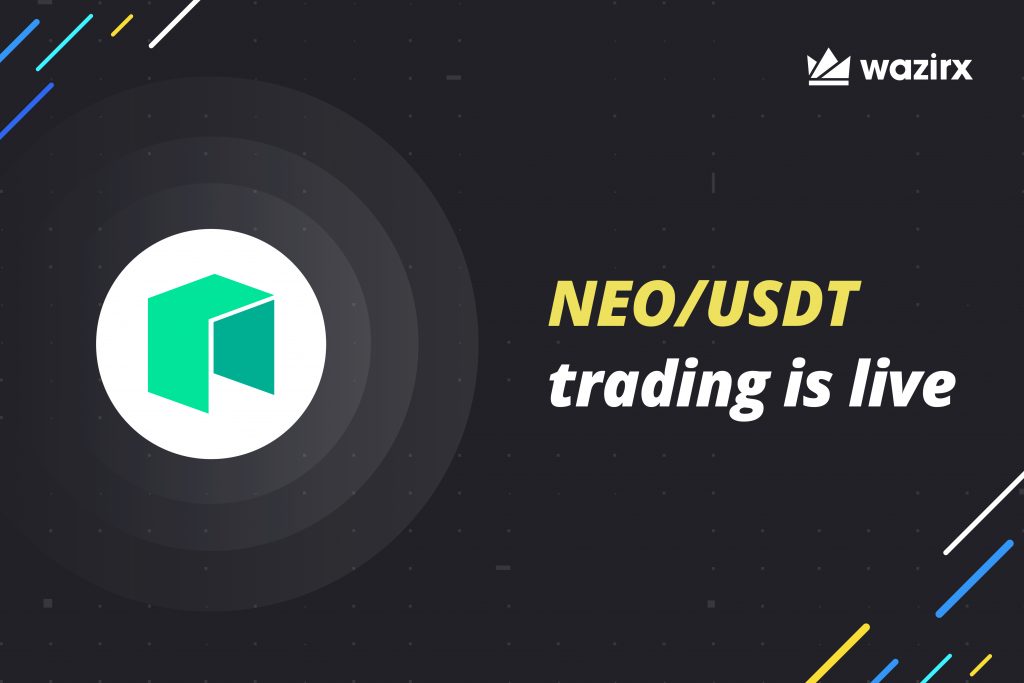 NEO/USDT trading is live on WazirX