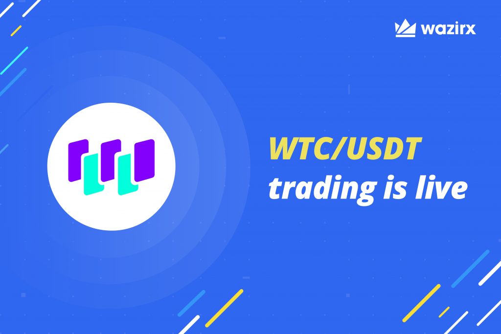 WTC/USDT trading is live on WazirX
