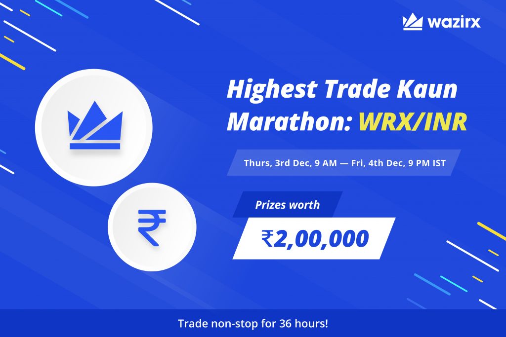 Highest Trader Kaun Marathon: WRX/INR