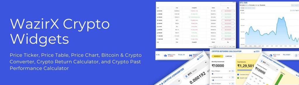 WazirX Crypto Widgets | Free WordPress Plugin - WazirX Blog