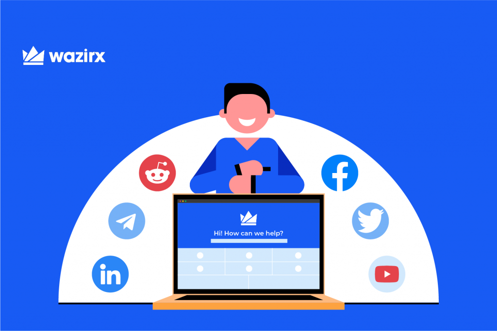 Which are the official WazirX channels, and how to reach WazirX Support?