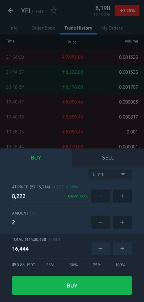 how to buy yfi crypto