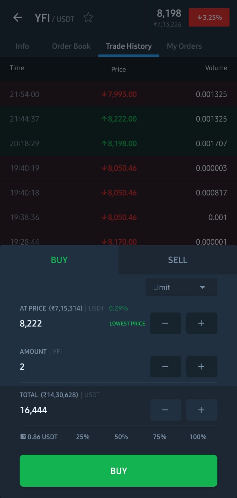 buy yfi crypto