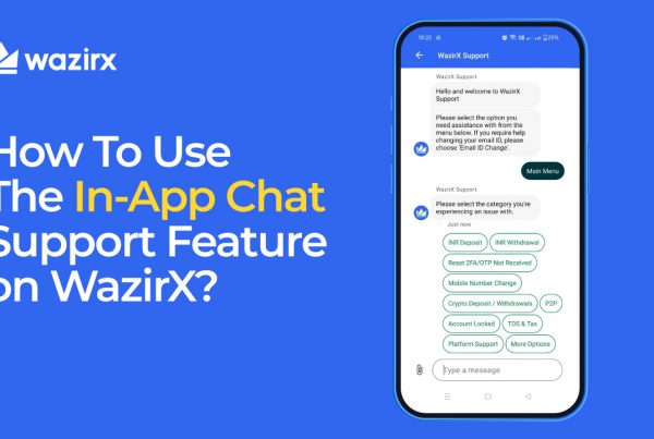 in-app chat support feature at wazirx