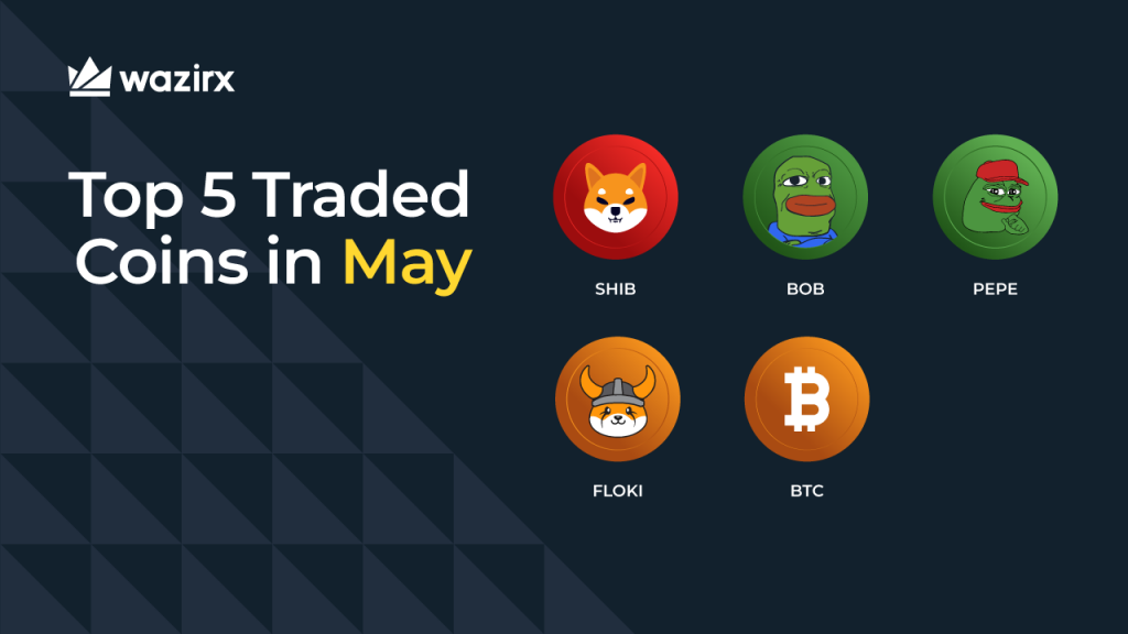 Top traded coins in May