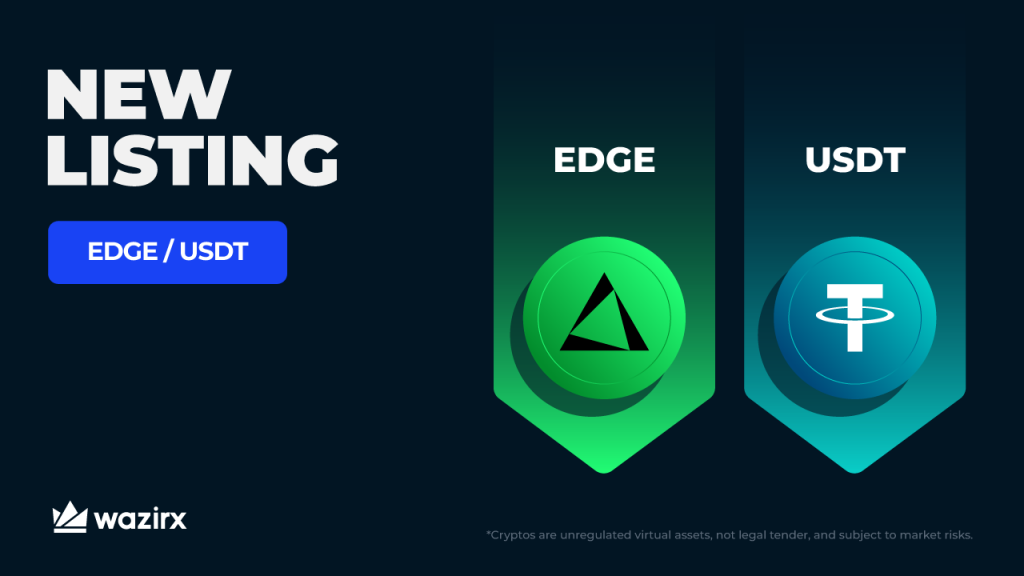 EDGE is now listed on WazirX