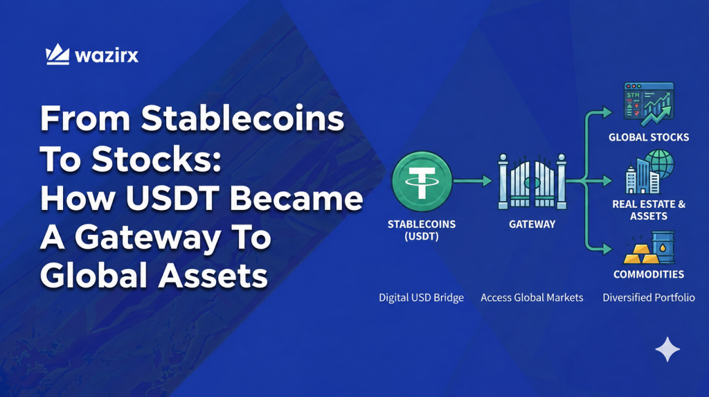 Learn how USDT evolved from a crypto trading stablecoin into a gateway connecting tokenized stocks, commodities, and global digital markets.