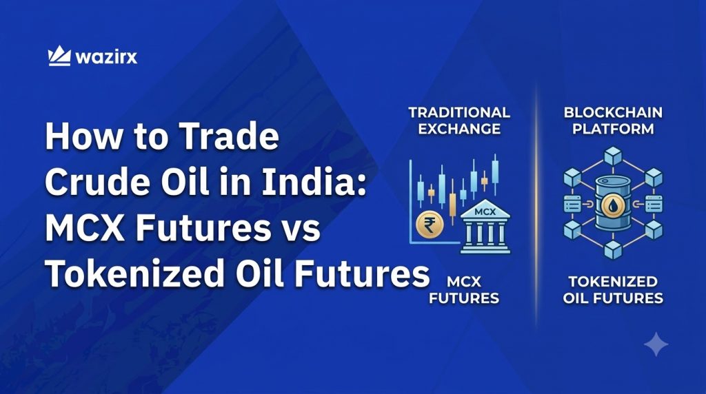 Learn how crude oil trading works in India and compare MCX crude oil Futures with tokenized oil perpetual Futures, including expiry, settlement, and costs.
