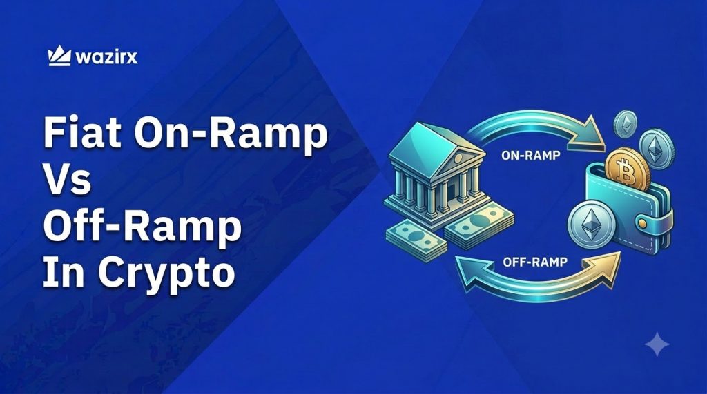 Learn how fiat on-ramps and off-ramps work in crypto, including INR deposits, withdrawals, fees, KYC, and payment methods in India.